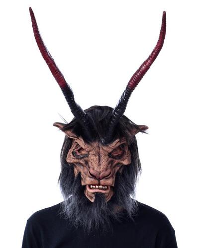 Demon Devil Krumpus Latex Mask Moveable Jaw - Buy Online Only