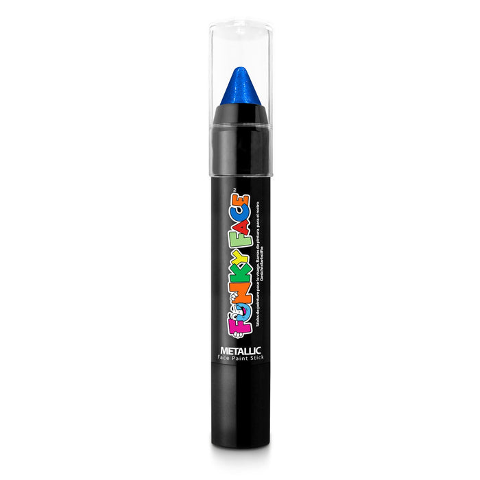 Blue Metallic Face Paint Stick