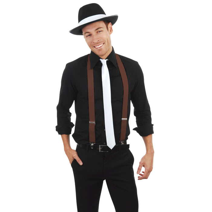 Brown Trouser Braces | Suspenders