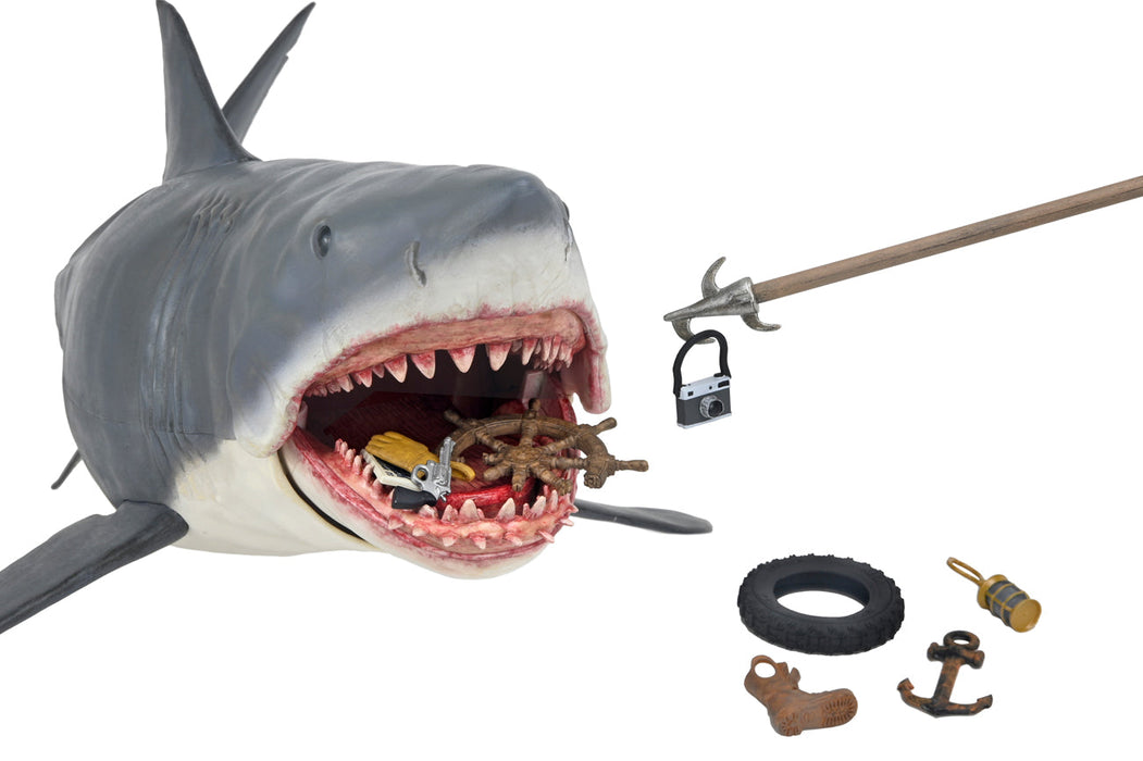 BUY NOW - JAWS 12″ HEAD TO TAIL ACTION FIGURE THE GAME OF JAWS” 50TH ANNIVERSARY |NECAONLINE.COM.AU