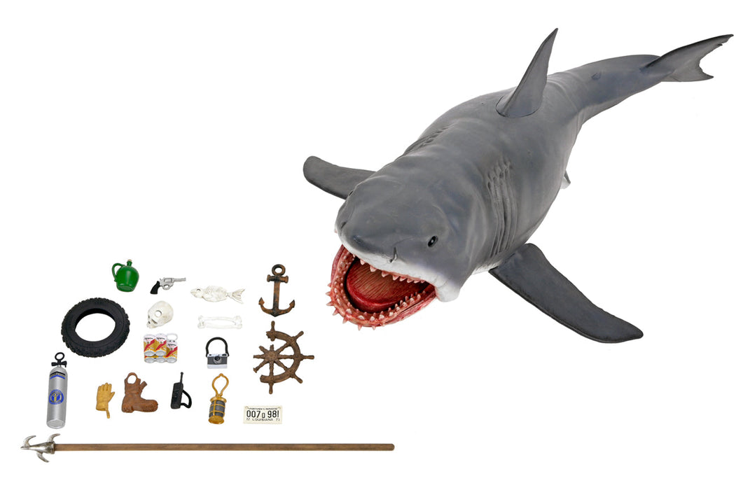 BUY NOW - JAWS 12″ HEAD TO TAIL ACTION FIGURE THE GAME OF JAWS” 50TH ANNIVERSARY |NECAONLINE.COM.AU