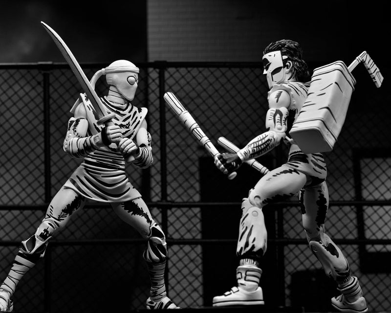 BUY NOW - TMNT CASEY JONES BLACK & WHITE FIGURE (MIRAGE COMICS)  SCALE ACTION FIGURE | NECAONLINE.COM.AU