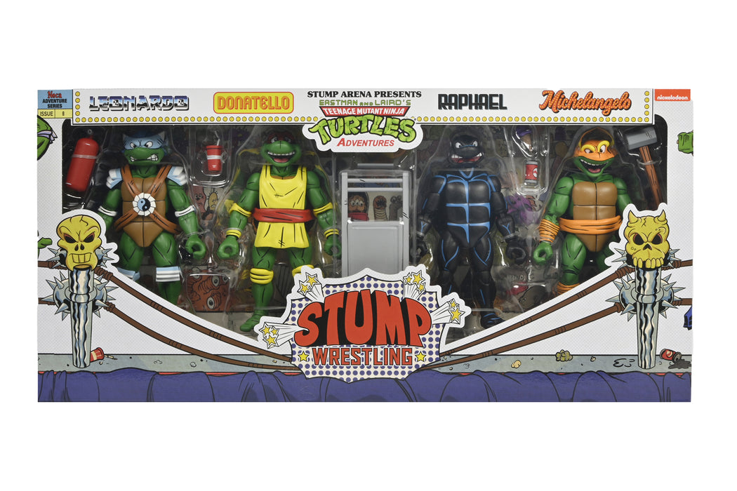 TMNT Stump Wrestling Turles 4 Pack Archie Comics 7" Scale Action Figures - Buy Online Only