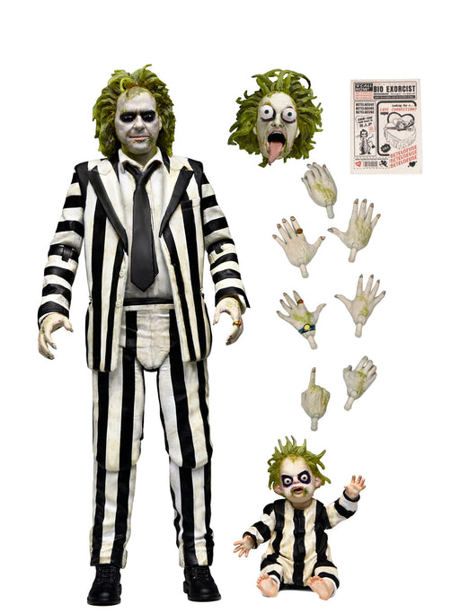 BUY NOW - BEETLEJUICE STRIPED SUIT” BEETLEJUICE BEETLEJUICE ULTIMATE SCALE ACTION FIGURE| NECAONLINE.COM.AU