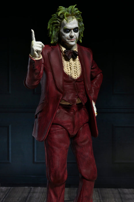 BUY NOW - BEETLEJUICE BEETLEJUICE  ULTIMATE RED TUXEDO BEETLEJUICE  SCALE ACTION FIGURE | NECAONLINE.COM.AU