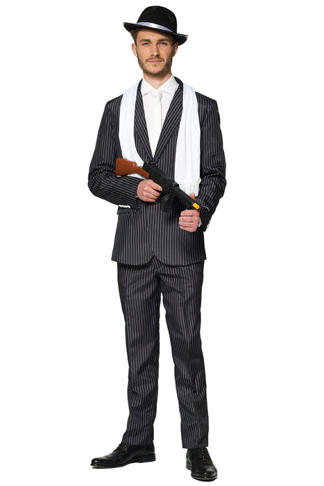 Gangster Pinstripe Black Suitmeister Suit