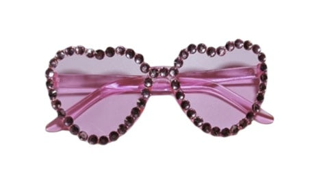 Pink Heart Sunglasses | Cute Festival Glasses | Retro Style