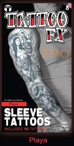 Playa Temporary Tattoo Sleeve