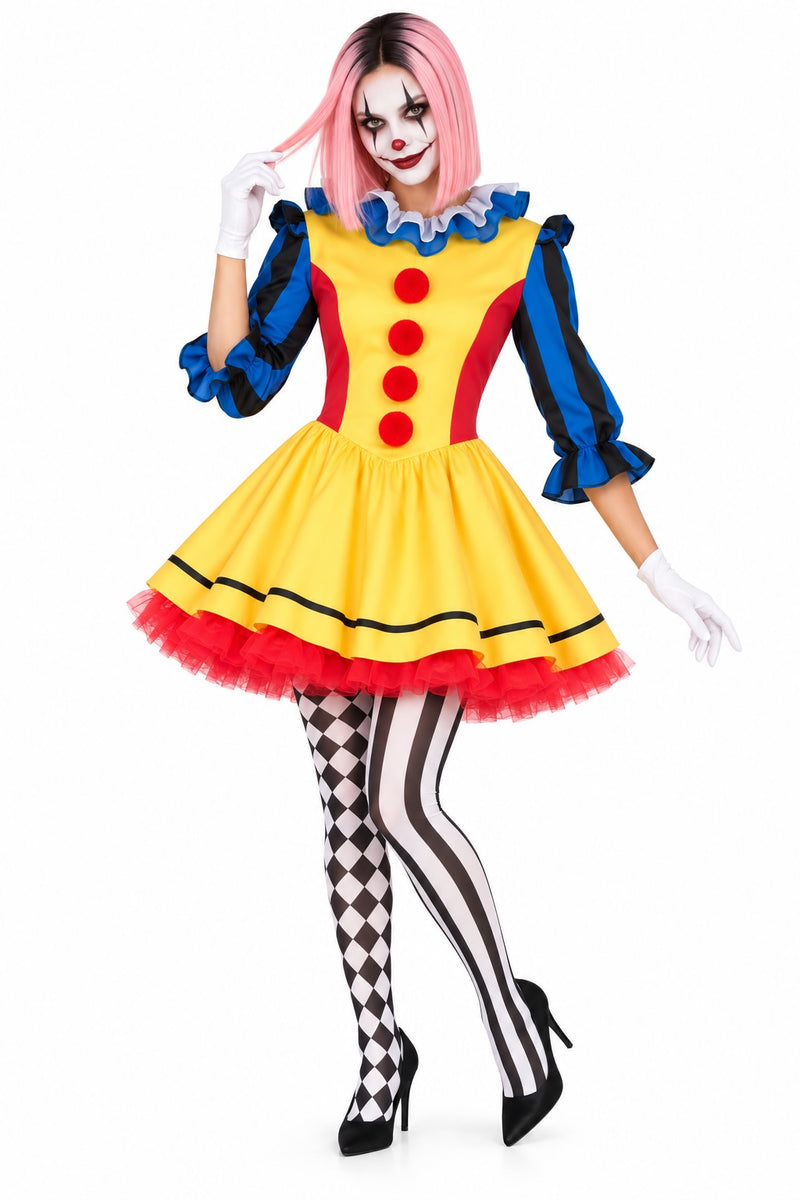 Scary Clown Woman Costume