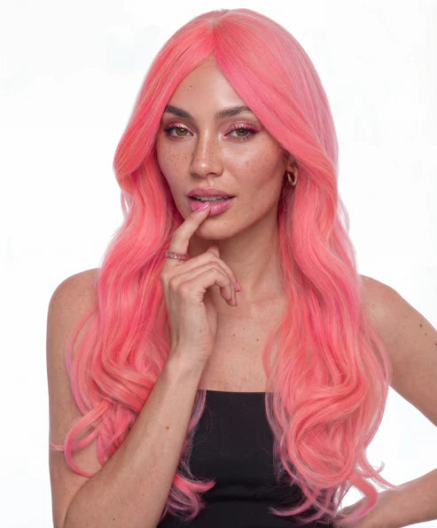 Sofia Long Straight Pink Costume Wig - Buy Online Only