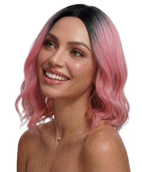 Gigi Soft Wavy Pink Bob Costume Wig - Buy Online Only
