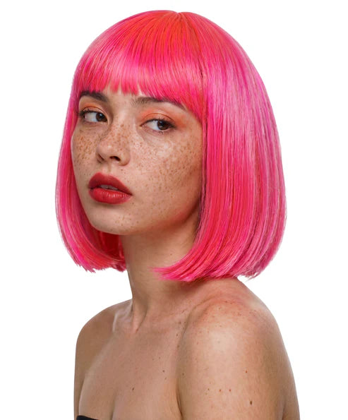 Claudia Pink Bob Costume Wig - Buy Online Only