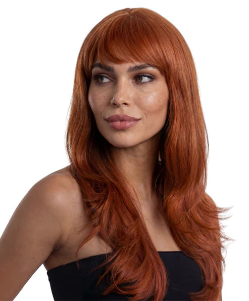 Tia Long Layerd Auburn Costume Wig - Buy Online Only
