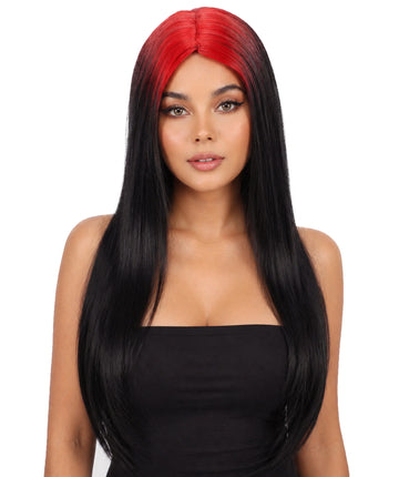 Billie Long Layered Black & Red Wig - Buy Online Only
