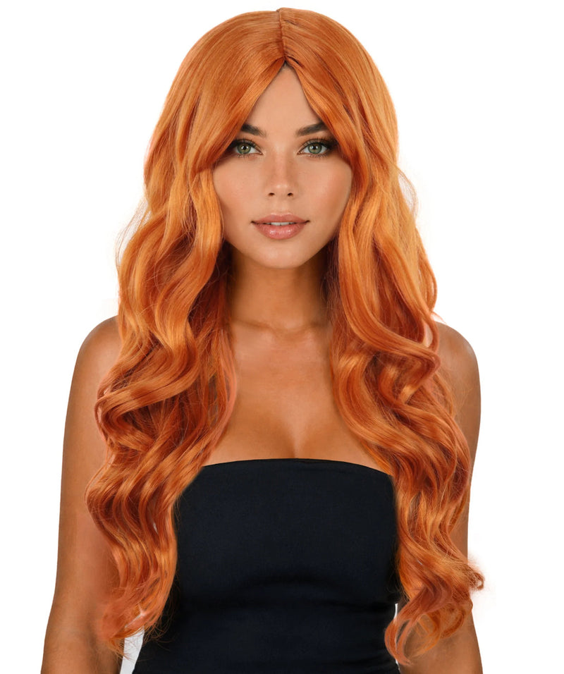 Maddie Long Flowing Wavey Ginger Wig - Buy Online Only