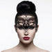 Gothic Queen Mask – Black Vampire Halloween Mask | Masquerade Mask