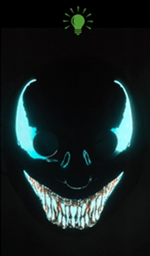 Light Up Venom Black Halloween Mask
