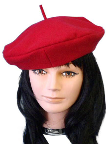 Beret Red French Hat - Buy Online Only