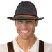 Bavarian Oktoberfest Grey Costume Hat - The Costume Company