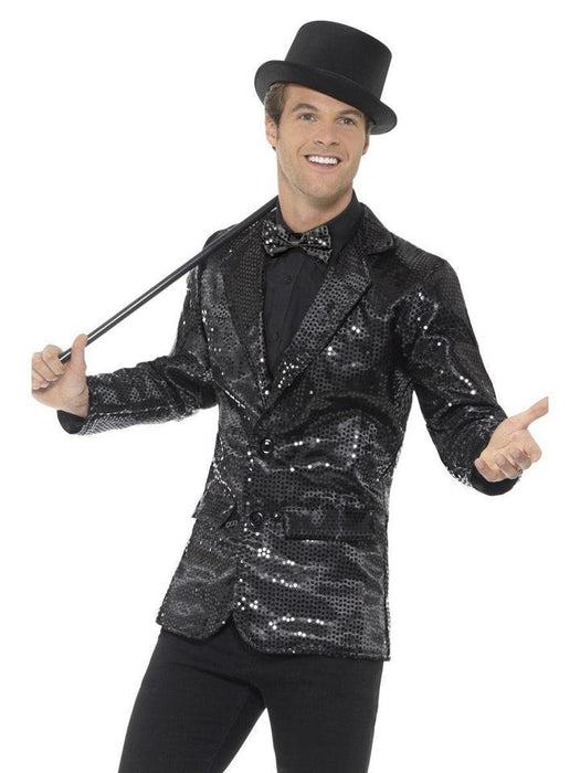 Black Sequin Jacket - Buy Online Only - The Costume Company