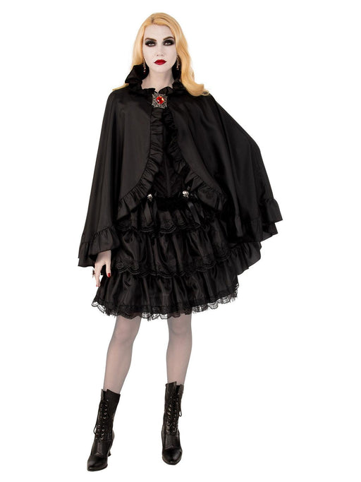 Black Vampire Womens Cape - The Costume Company