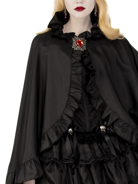 Black Vampire Womens Cape - The Costume Company