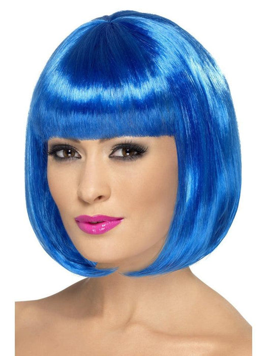 Blue Short Bob Wig - The Costume Company