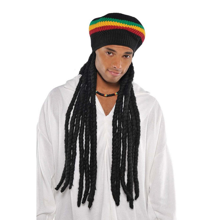 Buffalo Soldier Rasta Wig w/Beret - The Costume Company