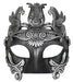 Cavalli Centurion Eye Mask Black & Silver - The Costume Company