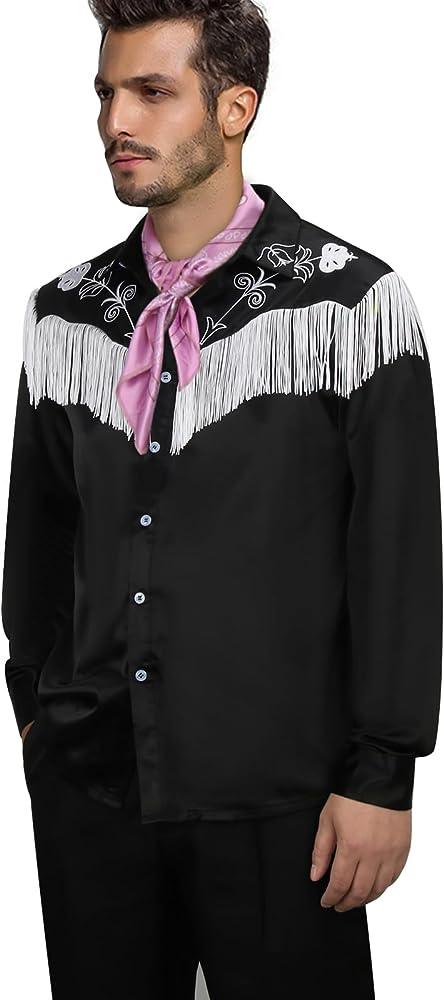 Cowboy Shirt with Fringing - The Costume Company