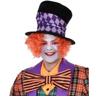 Soft Mad Hatter Hat Black | Wonderland Costume Accessory