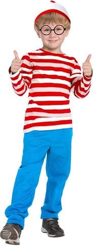 Where's Wally Inspired Child & Teen Costume - Buy Online Only