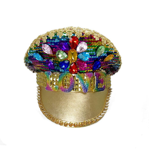 Festival Love Rhinestone Hat - The Costume Company