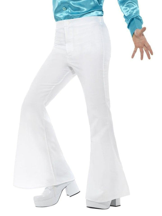 Flared Trousers White - Buy Online Only - The Costume Company