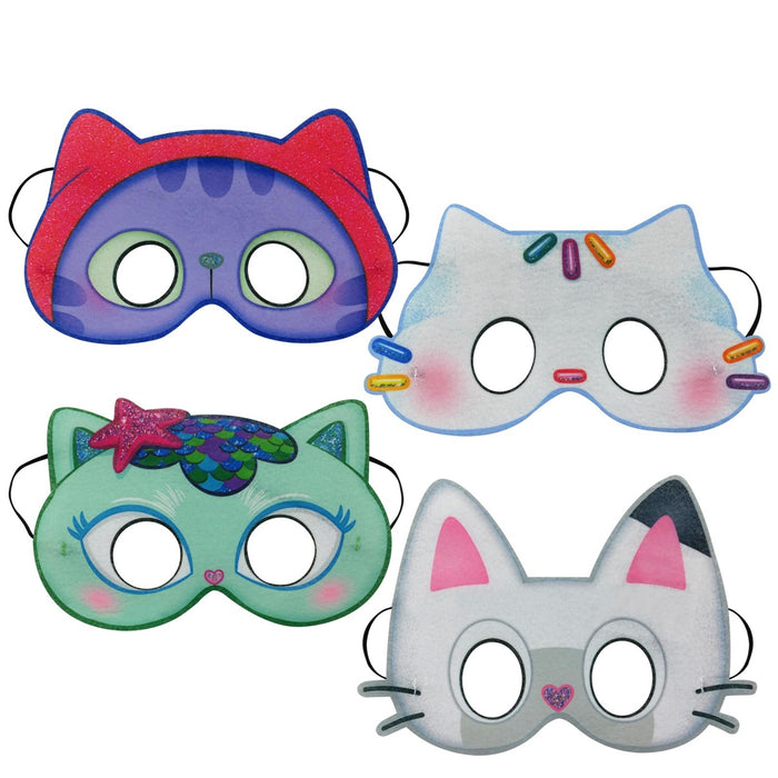 Gabby's Dollhouse Felt Mask Assortment 4 pack - Buy Online Only