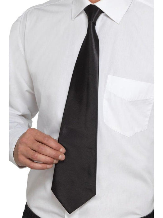 Gangster Tie 1920s Black - The Costume Company