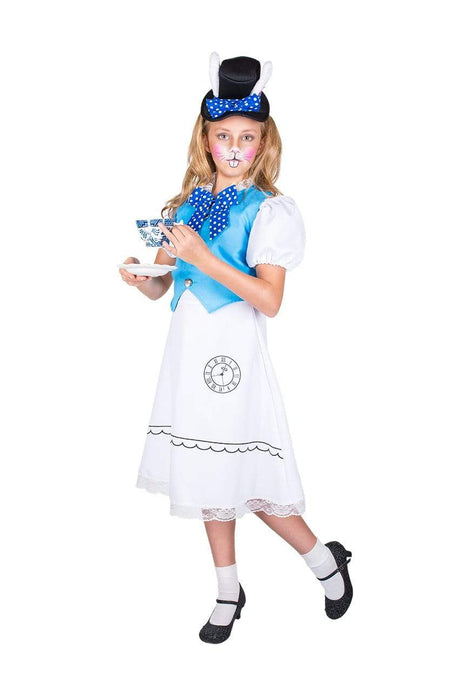 White Rabbit Alice In Wonderland Girl Costume - Buy Online Only