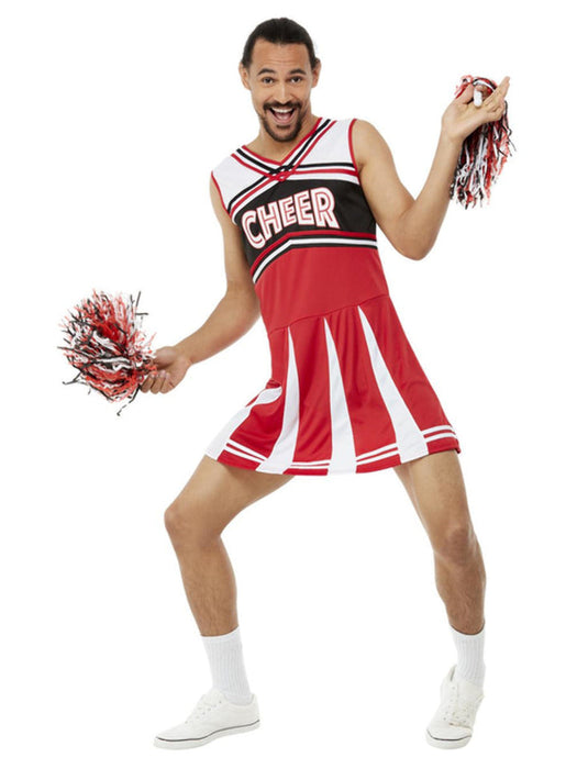 Cheerleader Red Men's Costume - Buy Online Only