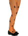 Glitter Witch Tights Orange - The Costume Company