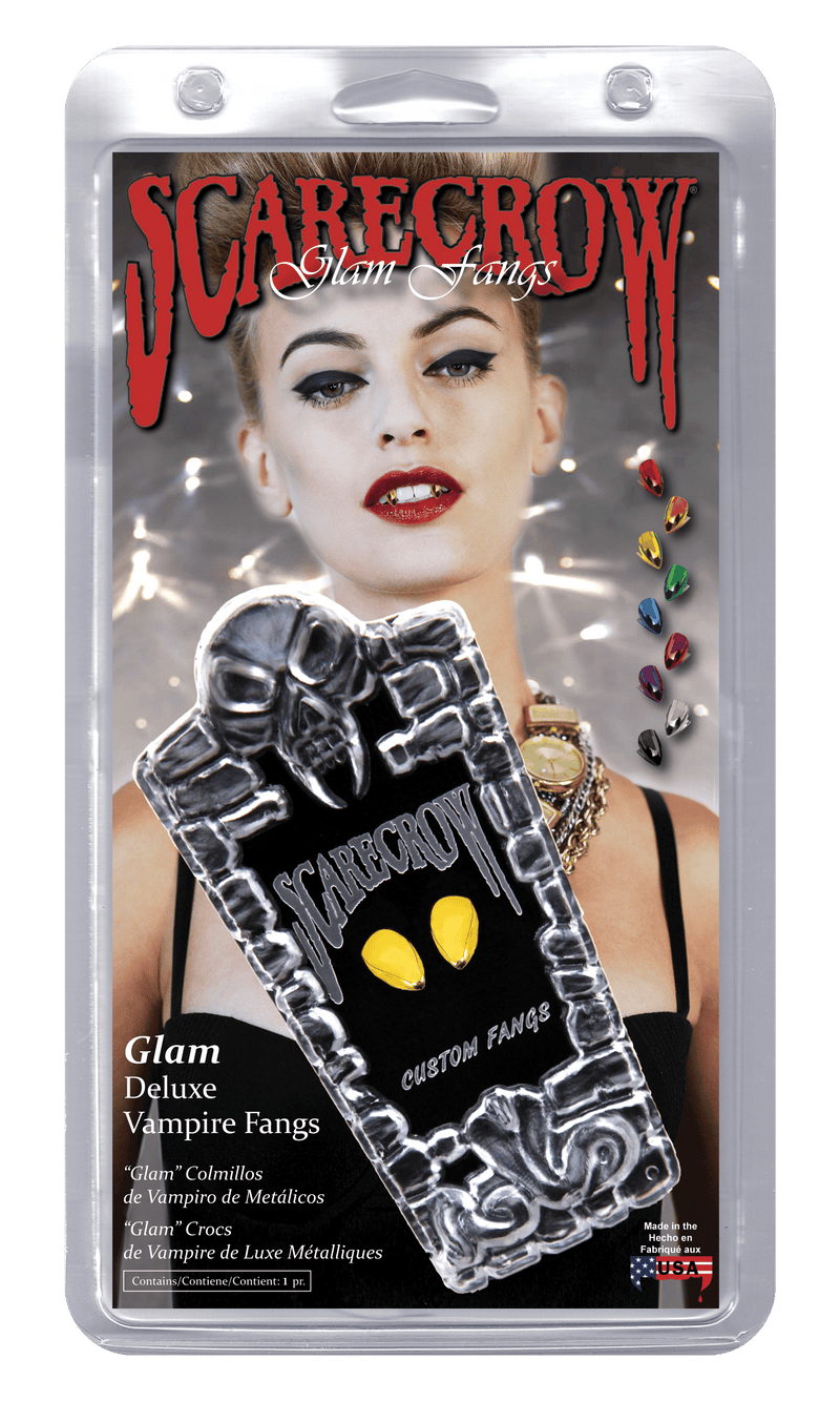 Vampire Fangs Deluxe Small & Sexy Custom Fit Glam Gold