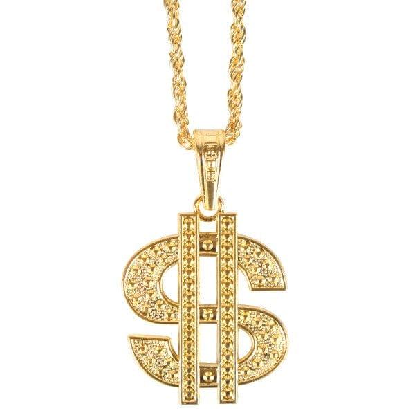 Dollar Sign Gold Necklace