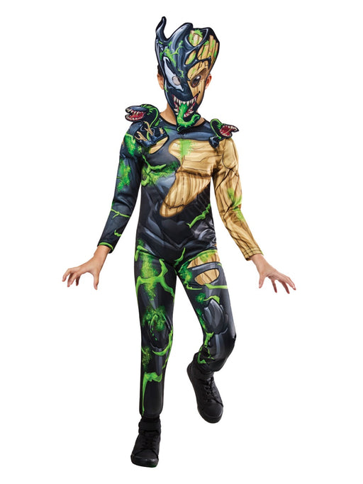 Venomized Groot Costume for Kids | Deluxe Marvel Jumpsuit & Mask
