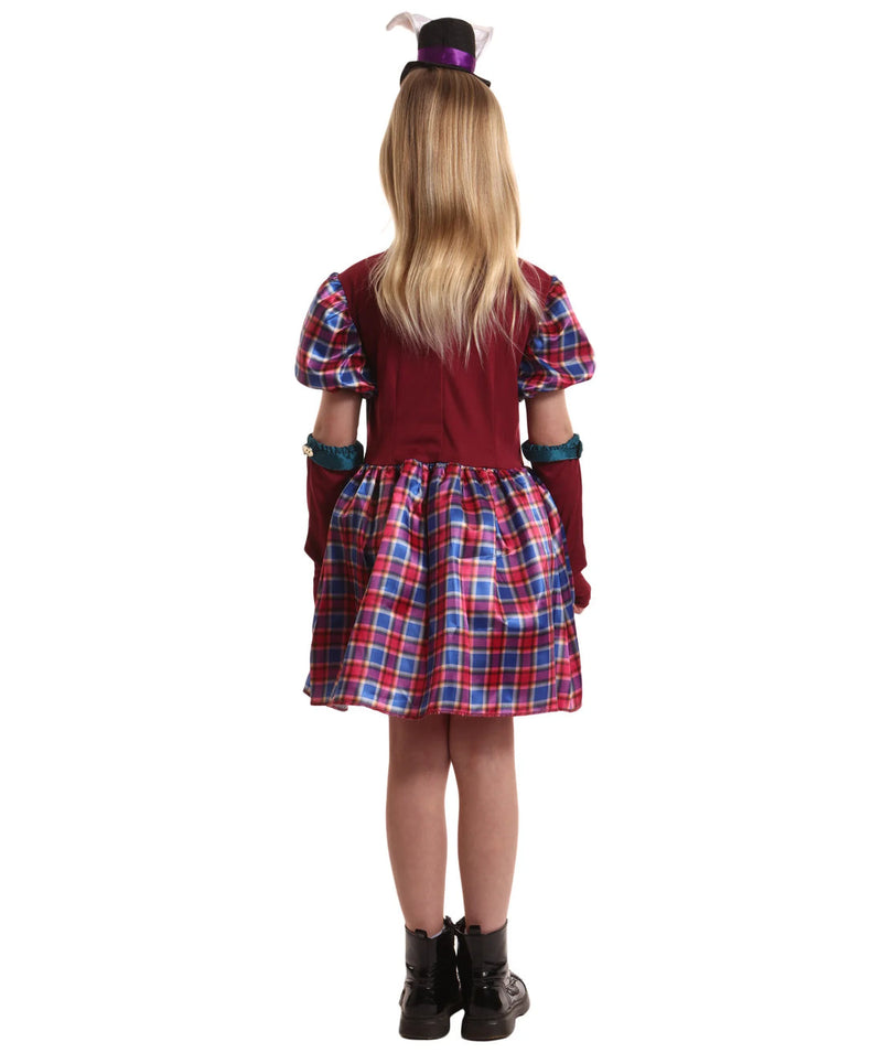 Deluxe Girls Mad Hatter Costume - Buy Online Only