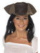 Leather Look Pirate Hat - The Costume Company