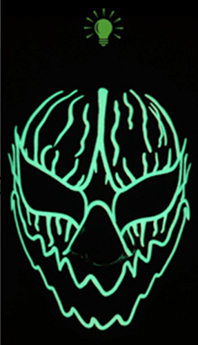 Light Up Pumpkin V2 Halloween Mask