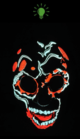 Light Up Skull Horror Halloween Purge Mask