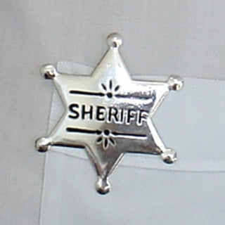 Sheriff Badge Small Silver
