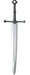 Medieval Sword 100cm | Black Handle Costume Prop Weapon