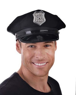 Police Cap USA Black