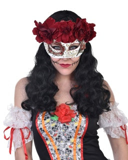 Catrina Eye Mask w/Flowers